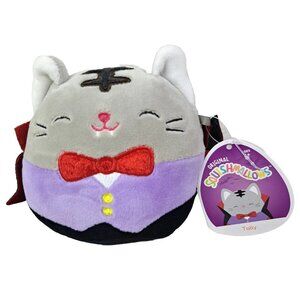 Squishmallow Tally Vampire Cat 4" Stuffed Animal Plush Toy Halloween